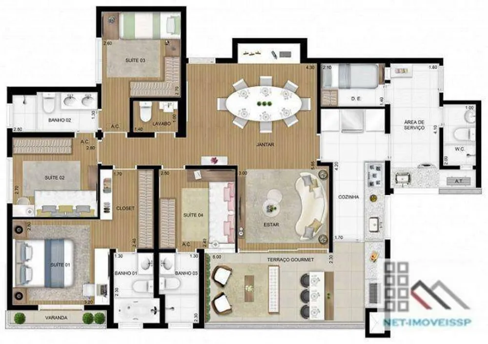 Apartamento, 4 quartos, 128 m² - Foto 23