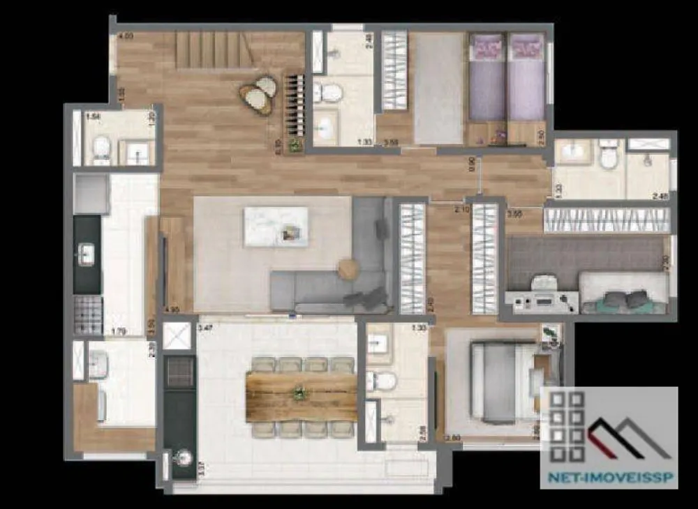 Cobertura, 3 quartos, 201 m² - Foto 14