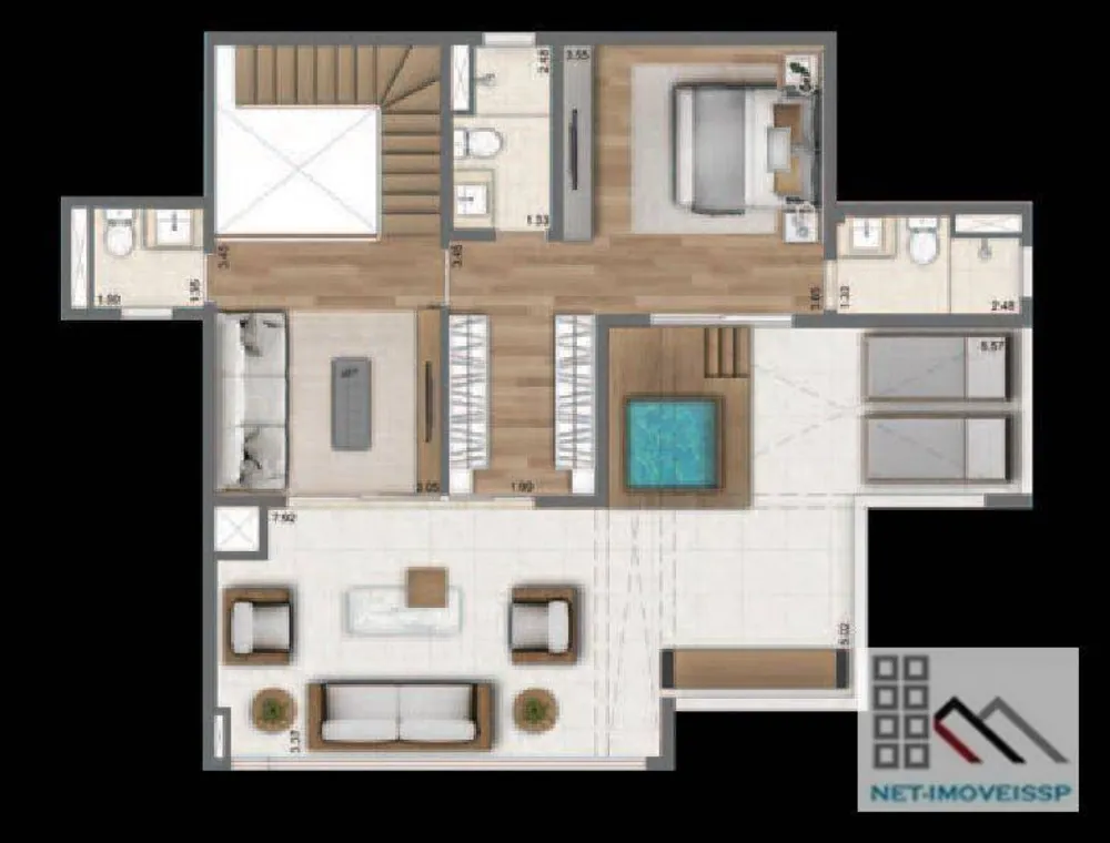 Cobertura, 3 quartos, 201 m² - Foto 15