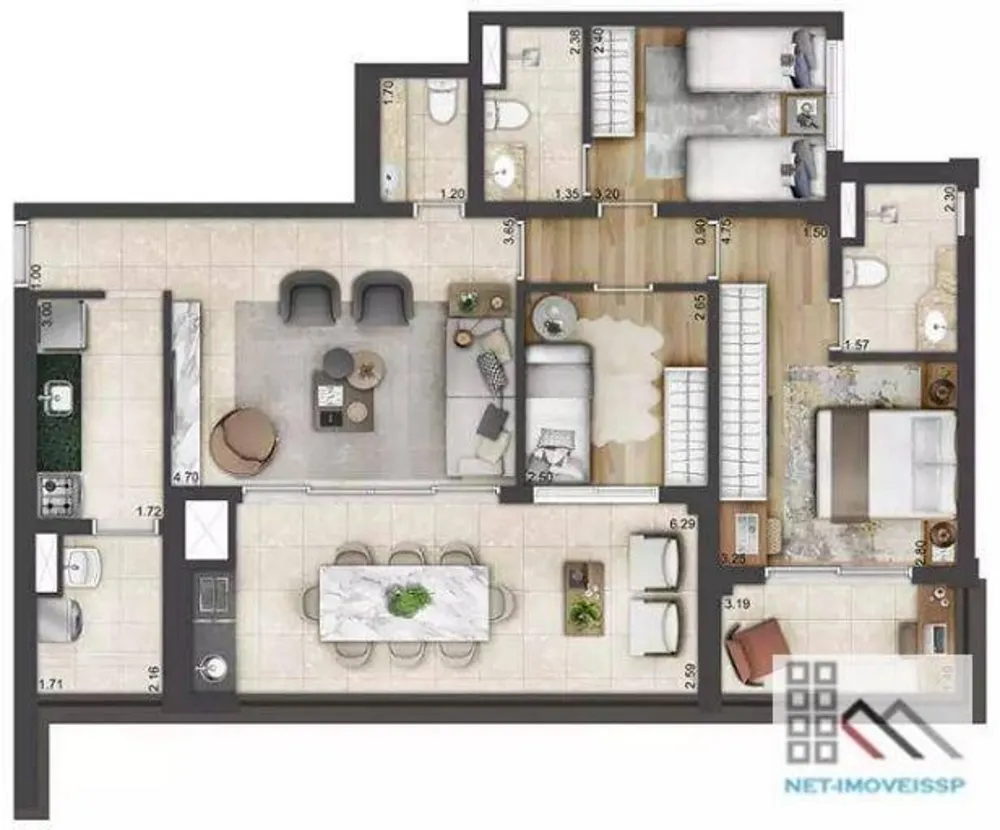 Apartamento, 3 quartos, 125 m² - Foto 15