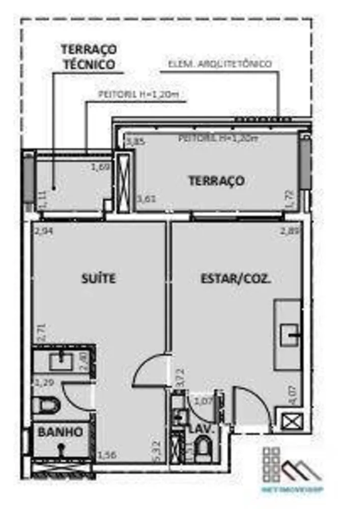 Apartamento, 1 quarto, 45 m² - Foto 1