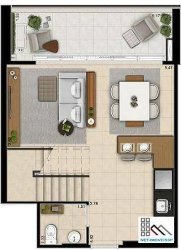 Apartamento, 1 quarto, 67 m² - Foto 15