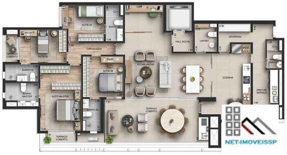 Apartamento, 4 quartos, 210 m² - Foto 16