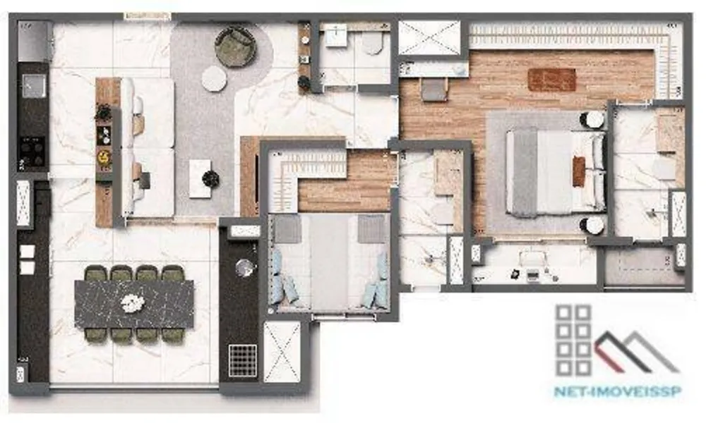 Apartamento, 2 quartos, 100 m² - Foto 9