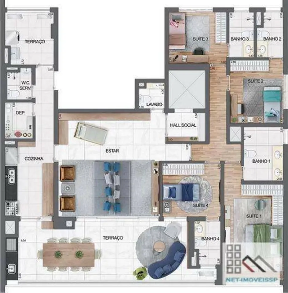 Apartamento, 4 quartos, 181 m² - Foto 11