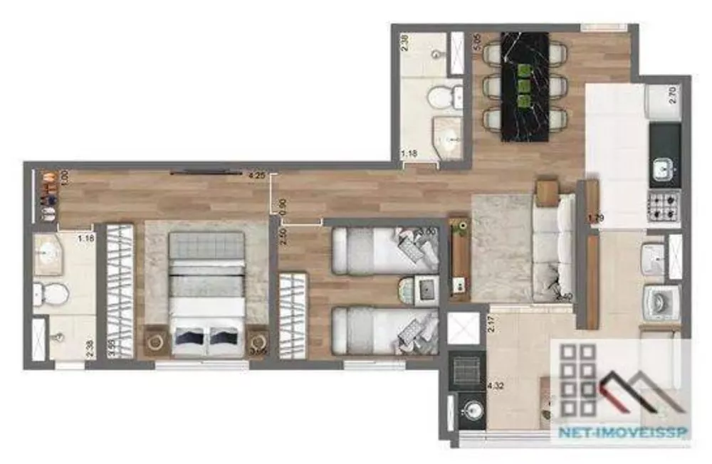 Apartamento à venda com 2 quartos, 65m² - Foto 21