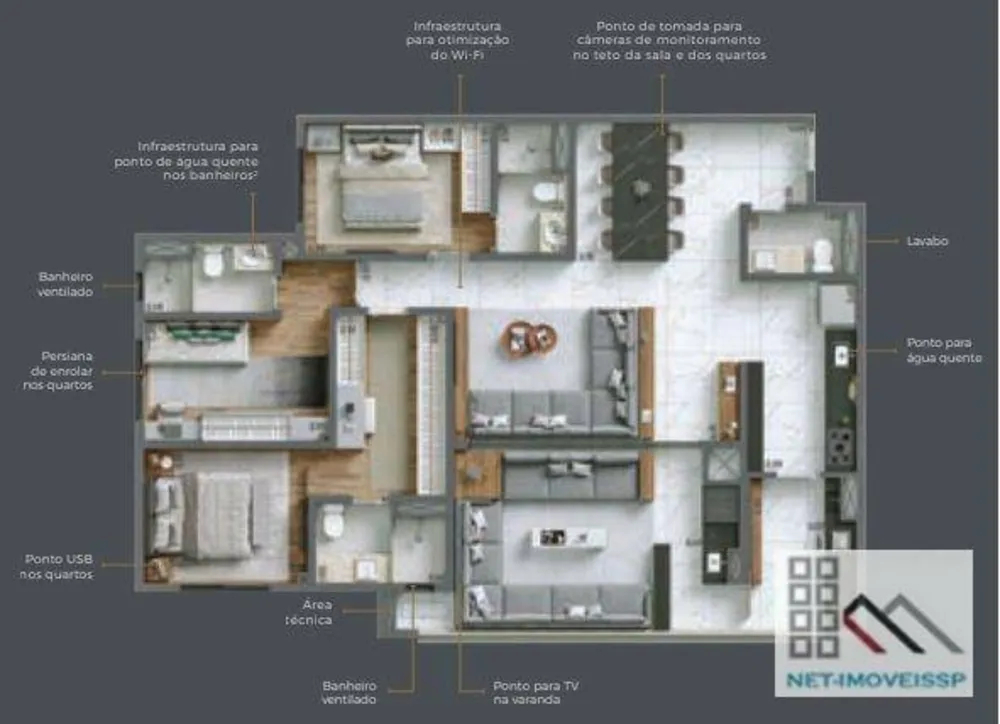 Apartamento, 3 quartos, 125 m² - Foto 11