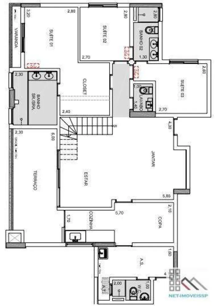 Cobertura, 3 quartos, 247 m² - Foto 16