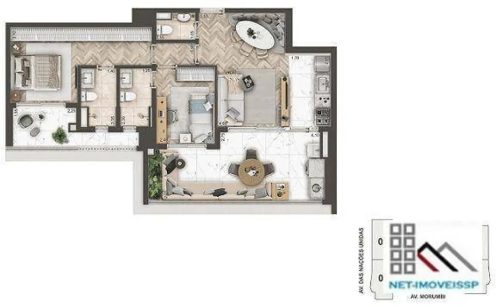 Apartamento, 2 quartos, 89 m² - Foto 3