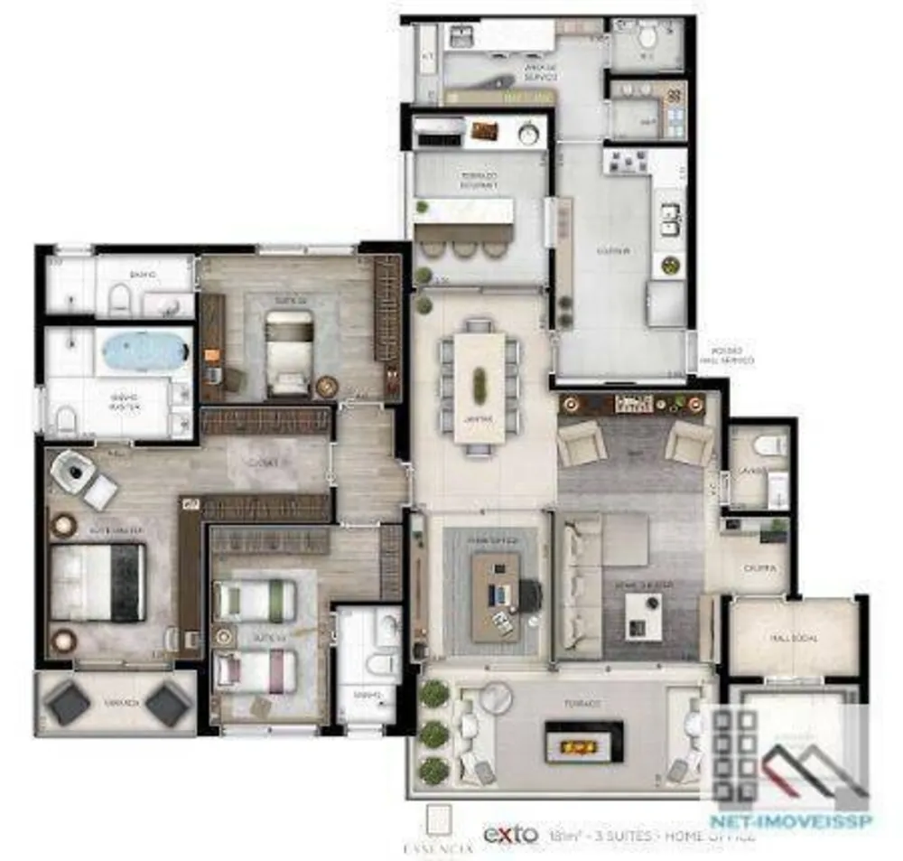 Apartamento, 3 quartos, 181 m² - Foto 15