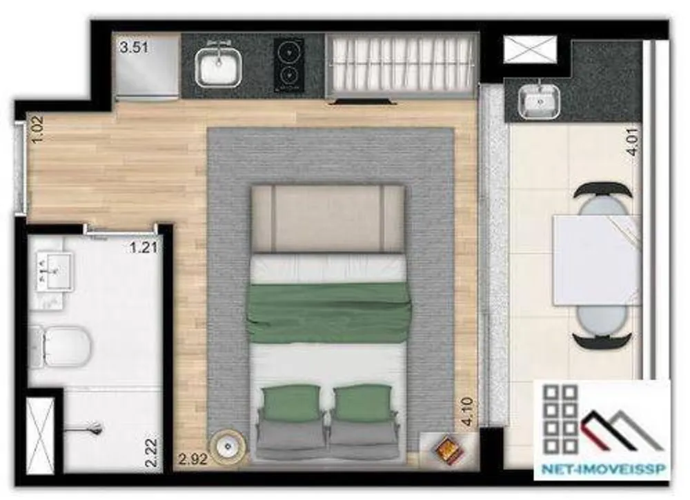Apartamento, 2 quartos, 59 m² - Foto 11