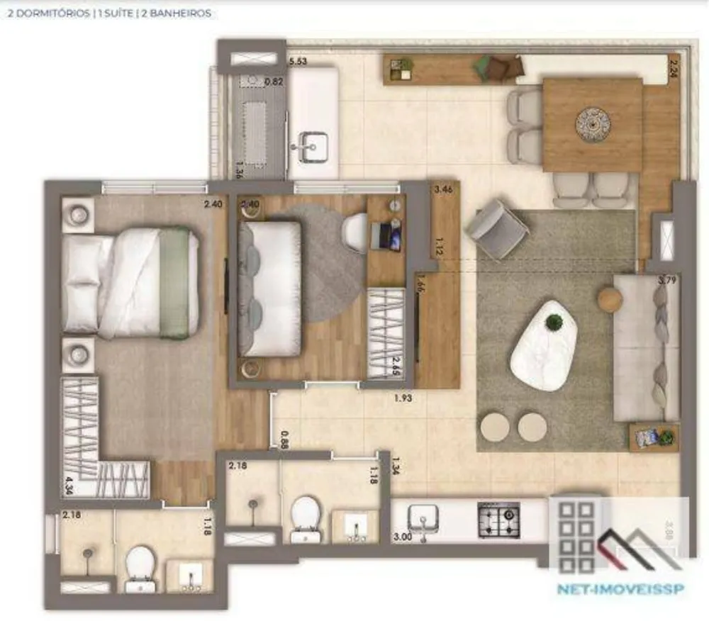 Apartamento, 2 quartos, 63 m² - Foto 14