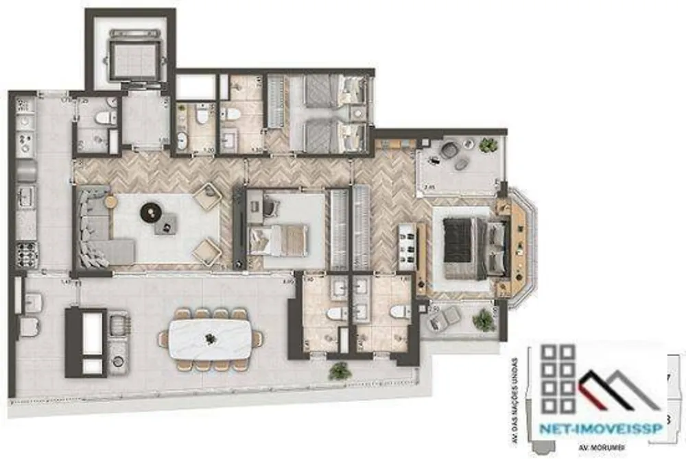 Apartamento, 3 quartos, 145 m² - Foto 8