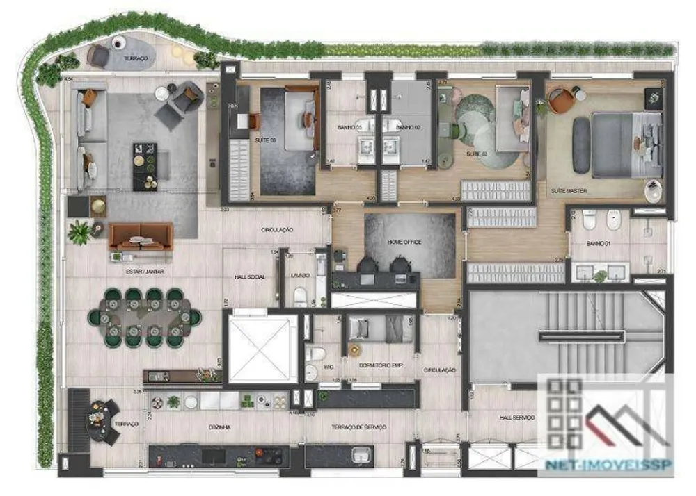 Apartamento, 3 quartos, 201 m² - Foto 3