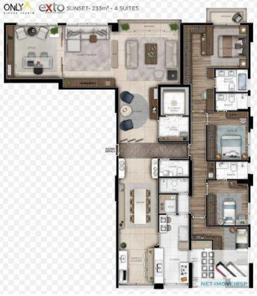 Apartamento, 3 quartos, 233 m² - Foto 10