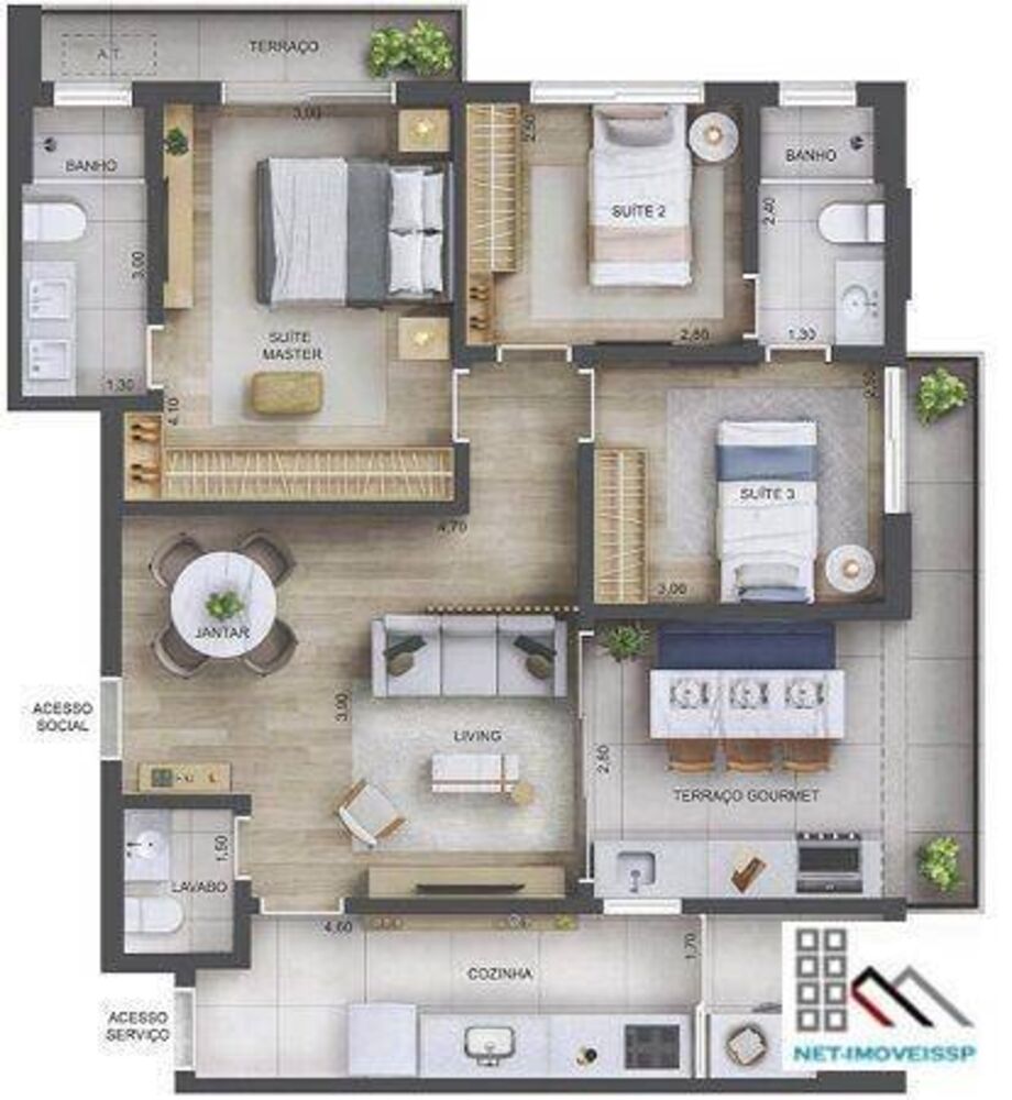 Apartamento, 3 quartos, 96 m² - Foto 16