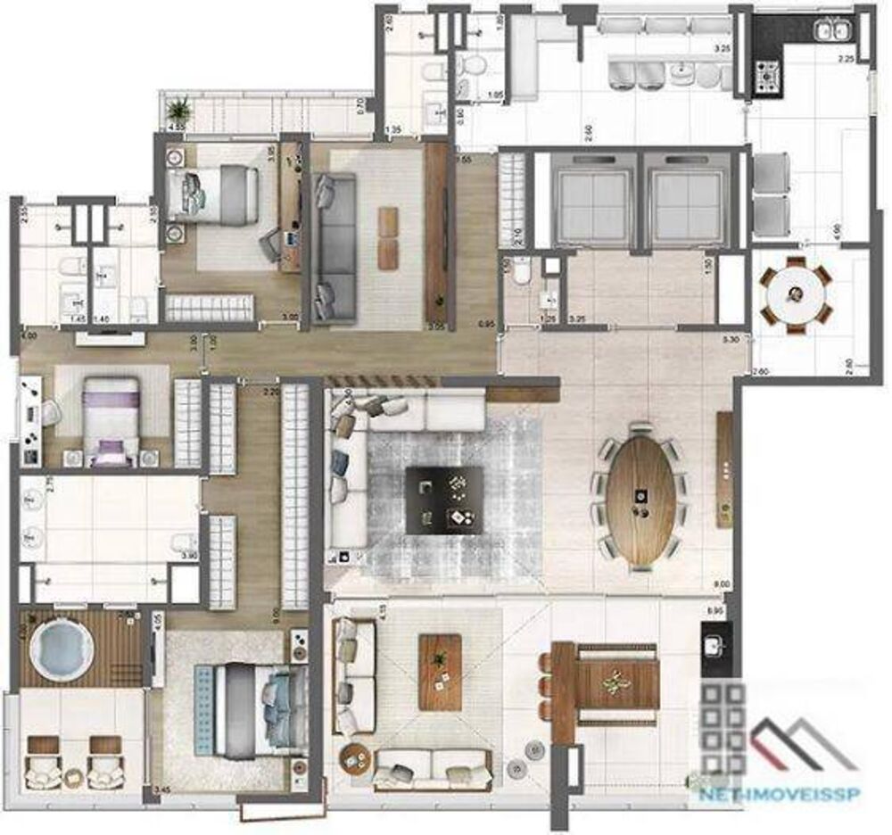 Apartamento, 4 quartos, 275 m² - Foto 2