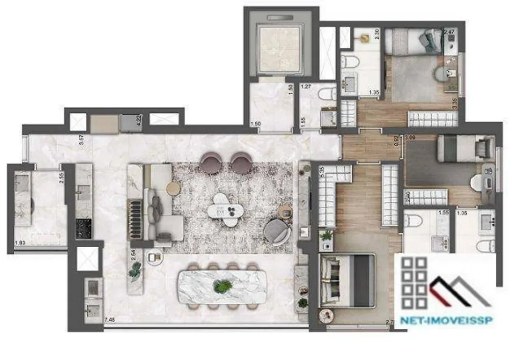 Apartamento, 3 quartos, 123 m² - Foto 16