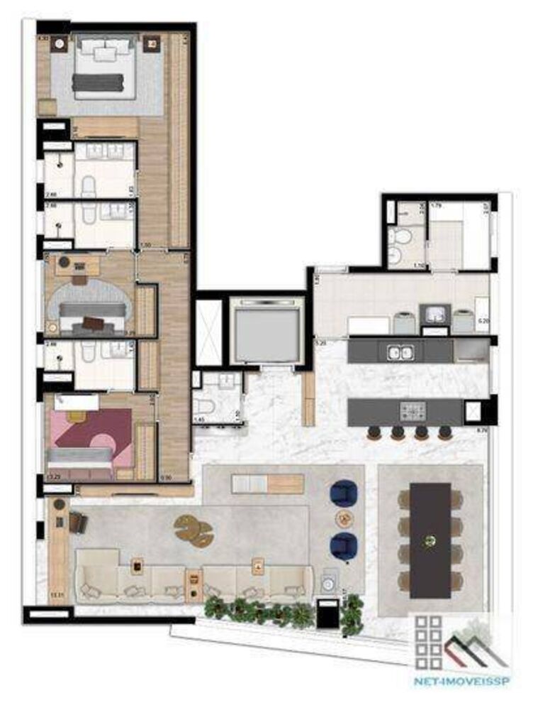 Apartamento, 2 quartos, 185 m² - Foto 7