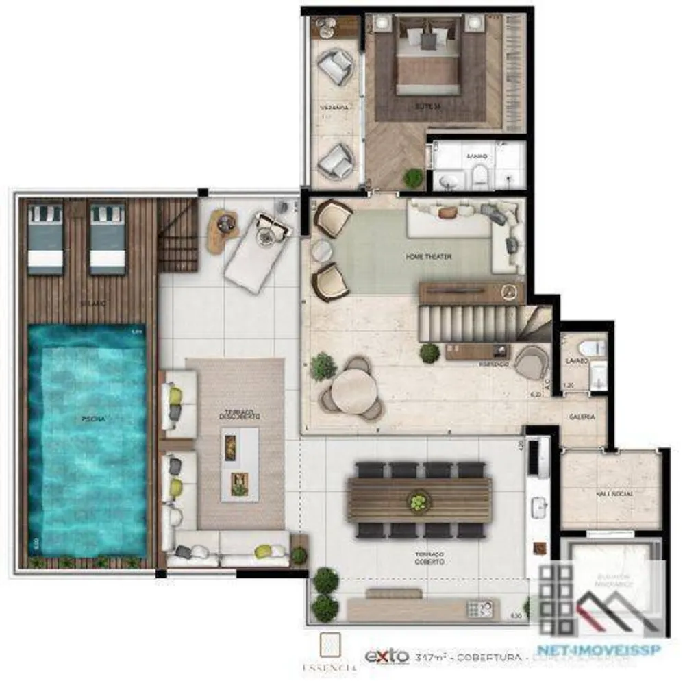 Cobertura, 3 quartos, 347 m² - Foto 11