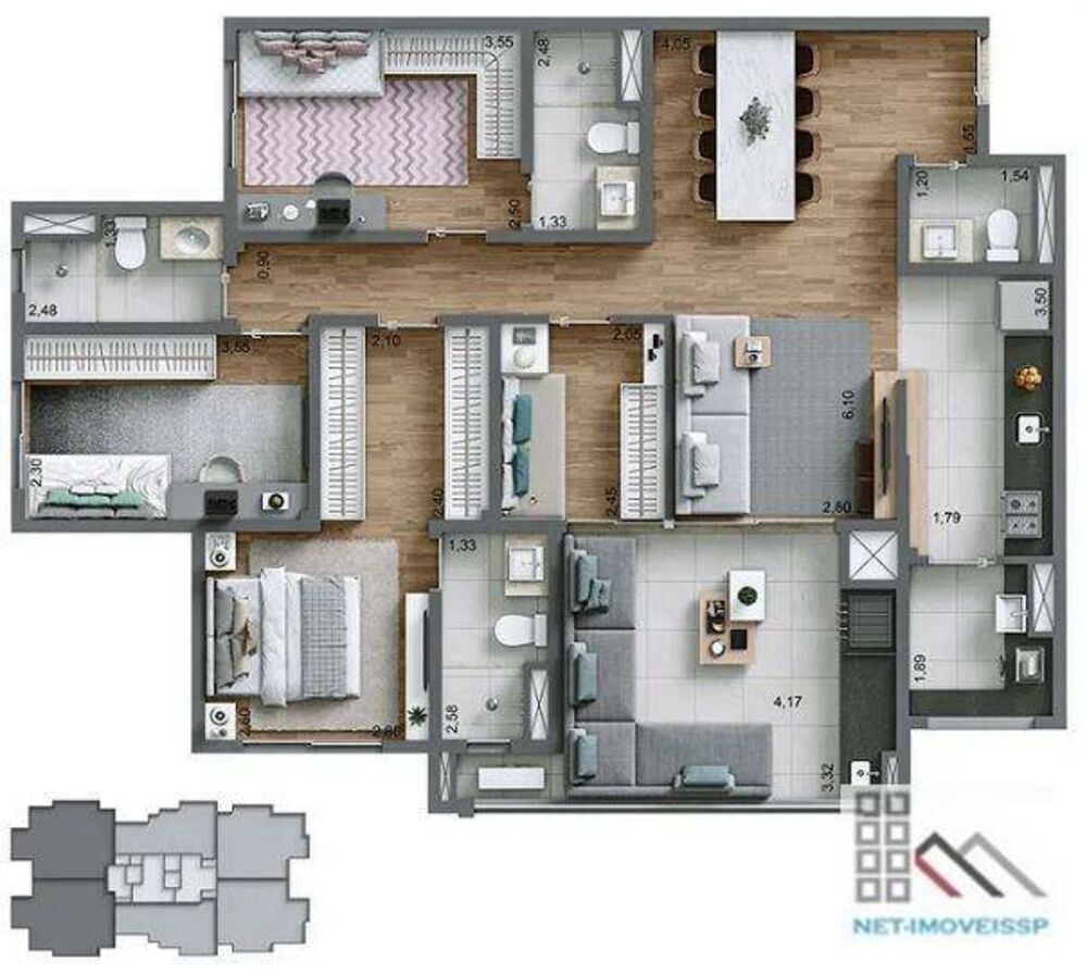 Apartamento, 3 quartos, 108 m² - Foto 7