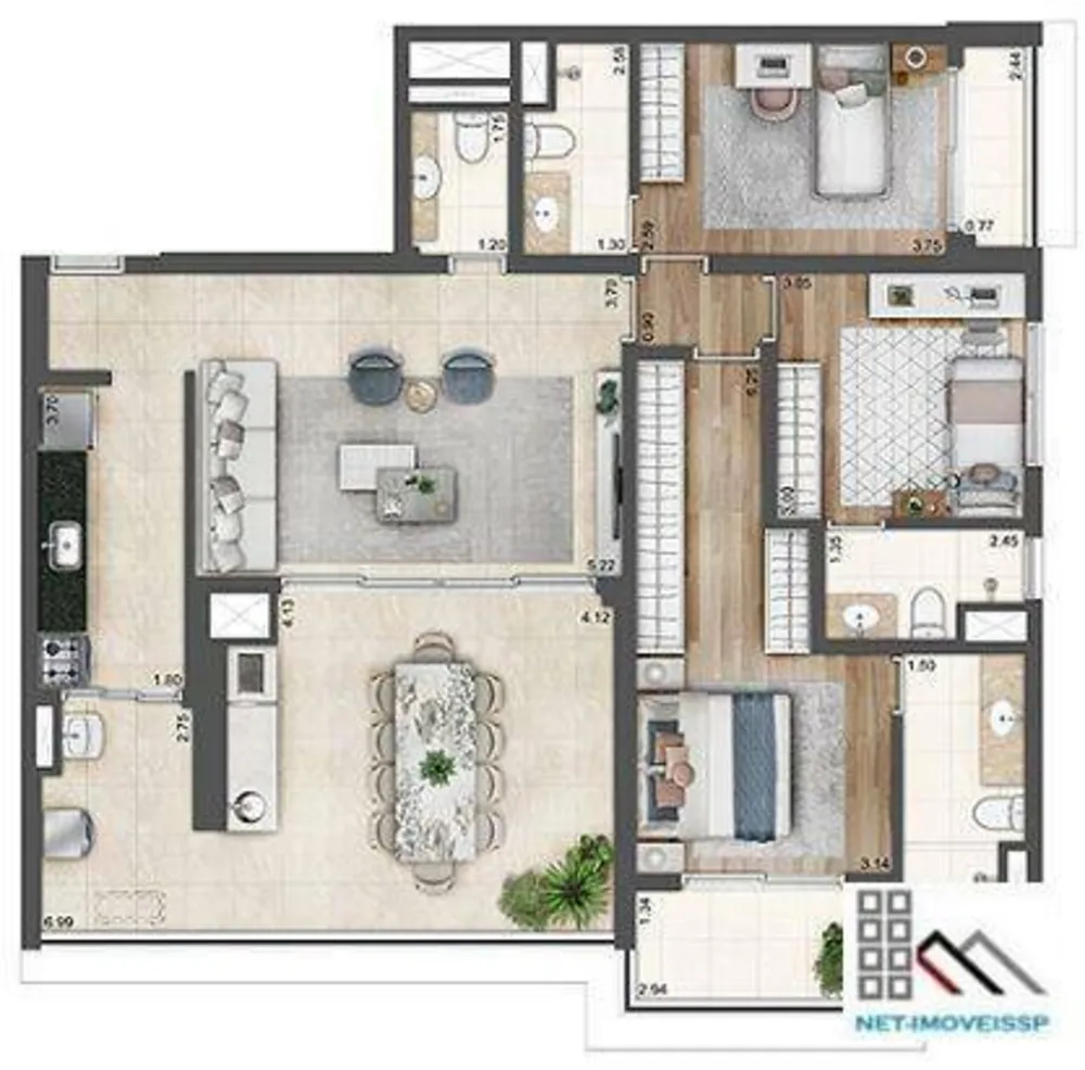 Apartamento, 3 quartos, 126 m² - Foto 10