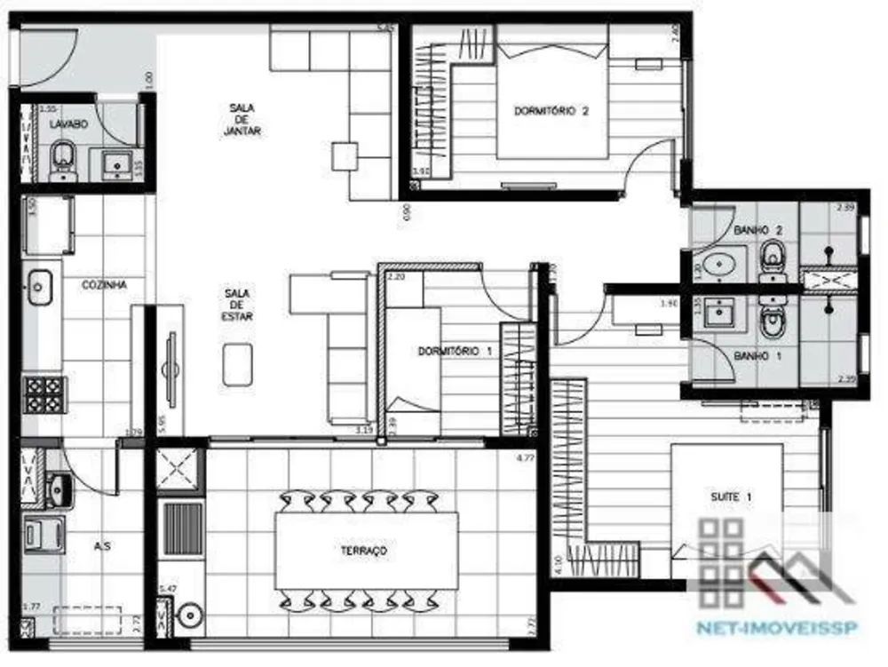 Apartamento, 3 quartos, 98 m² - Foto 5