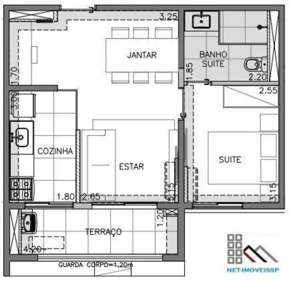 Kitnet-Studio, 46 m² - Foto 13