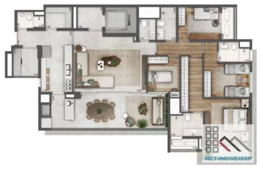 Apartamento, 4 quartos, 181 m² - Foto 4