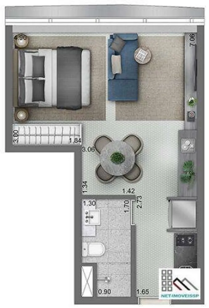 Kitnet-Studio, 32 m² - Foto 11
