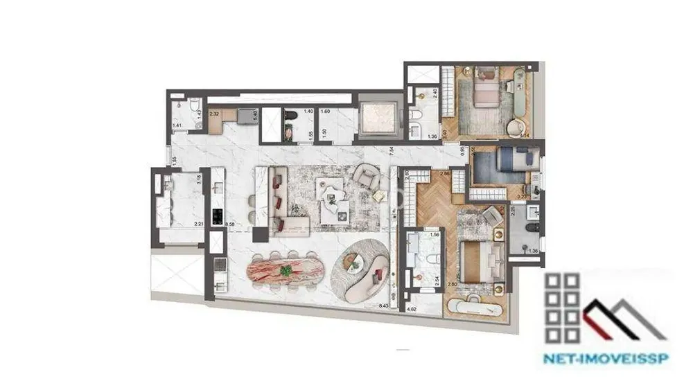 Apartamento, 3 quartos, 162 m² - Foto 12