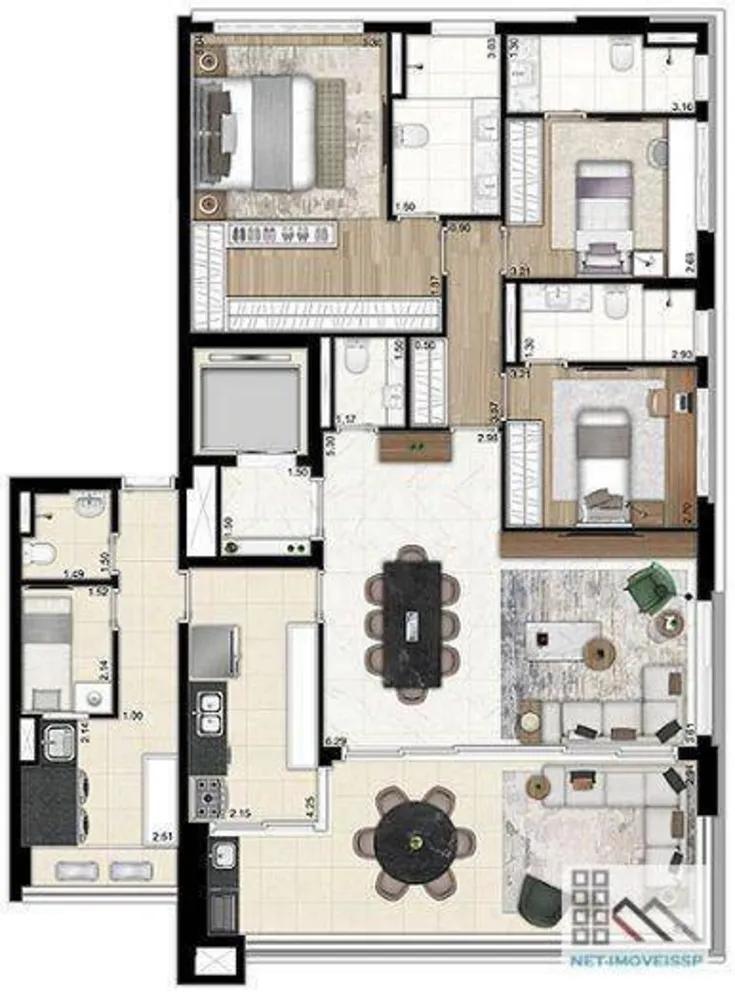 Apartamento, 3 quartos, 156 m² - Foto 12