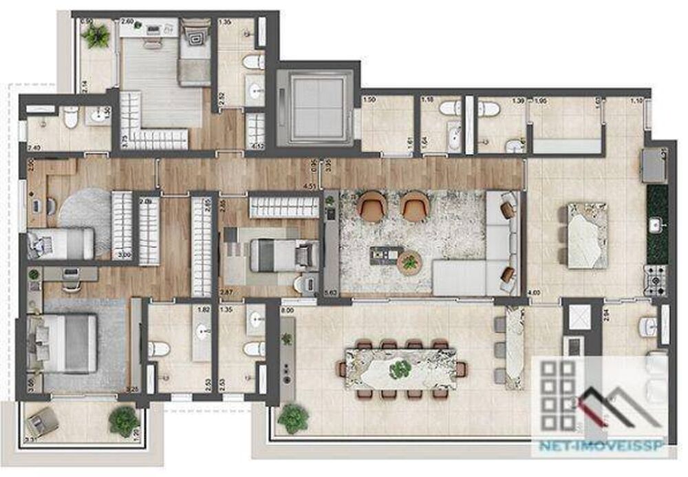 Apartamento, 4 quartos, 188 m² - Foto 20