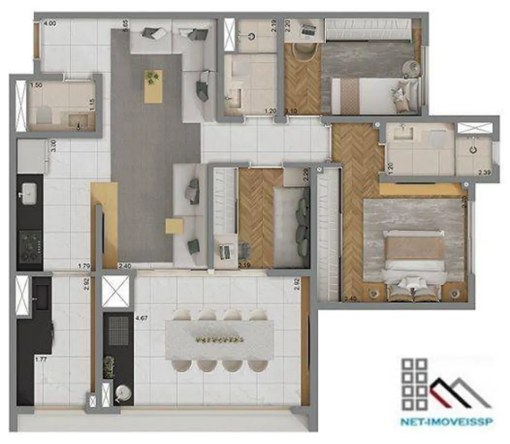 Apartamento, 3 quartos, 82 m² - Foto 1