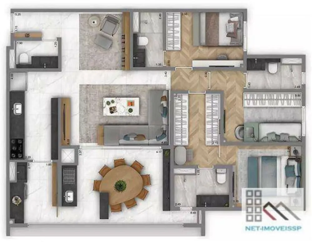 Apartamento, 3 quartos, 122 m² - Foto 4