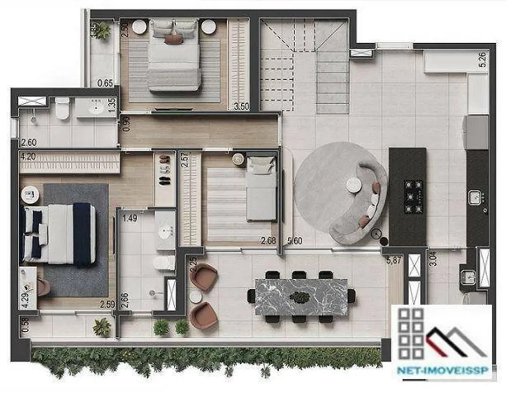 Cobertura, 3 quartos, 214 m² - Foto 10