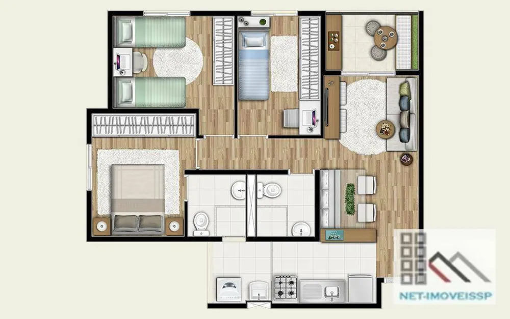 Apartamento, 3 quartos, 60 m² - Foto 16