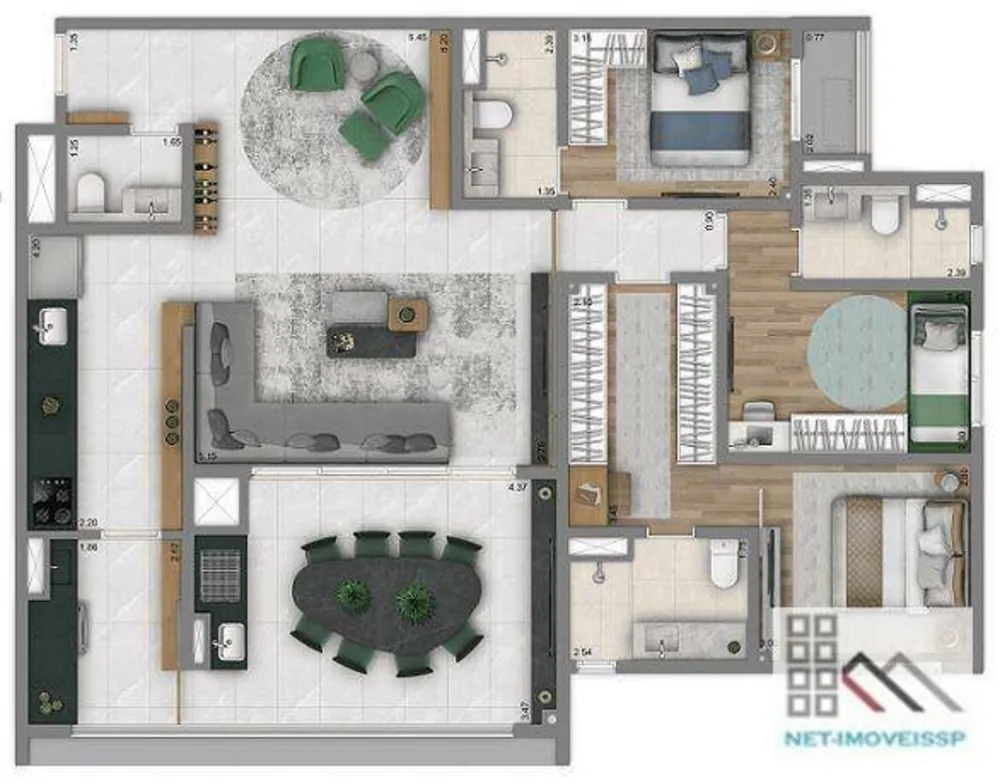 Apartamento, 3 quartos, 126 m² - Foto 15