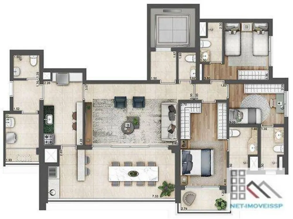 Apartamento, 3 quartos, 160 m² - Foto 11