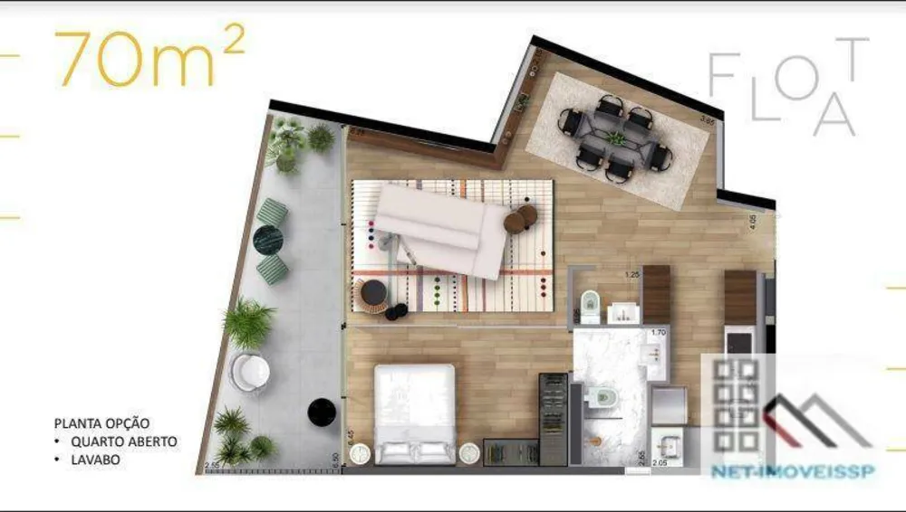 Apartamento, 1 quarto, 70 m² - Foto 15
