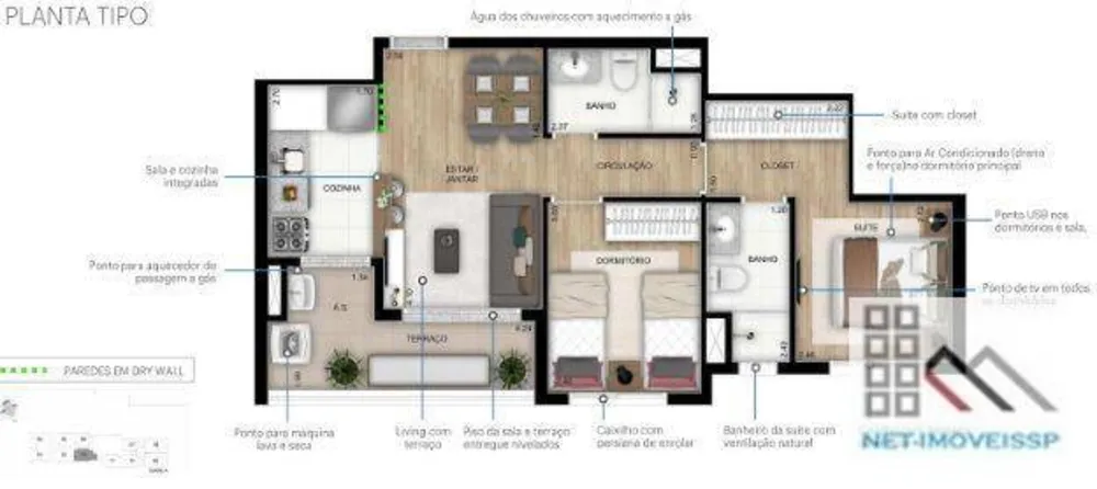 Apartamento, 2 quartos, 55 m² - Foto 11