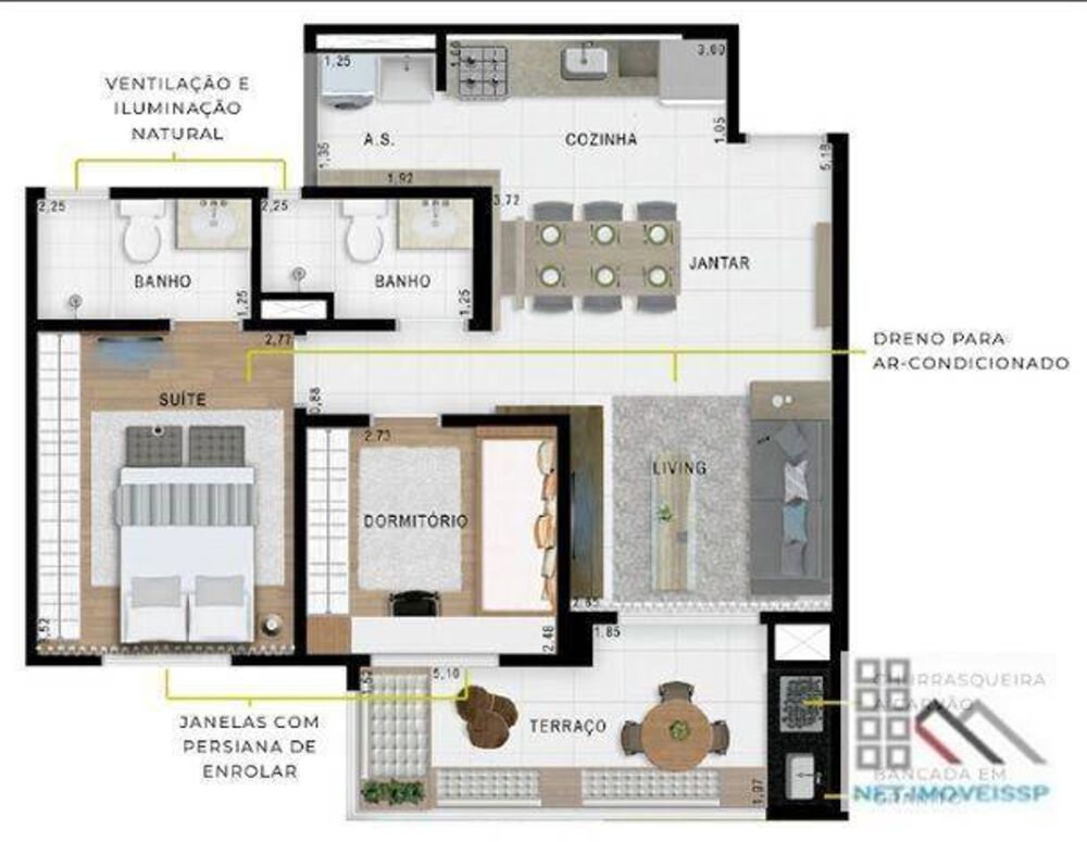 Apartamento, 2 quartos, 80 m² - Foto 4