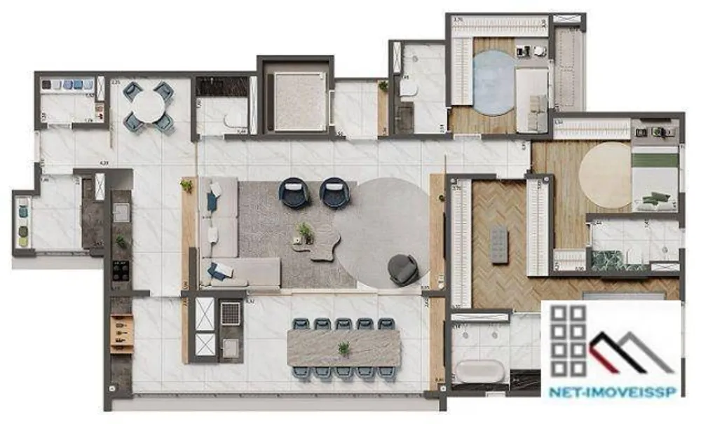 Apartamento, 3 quartos, 157 m² - Foto 3