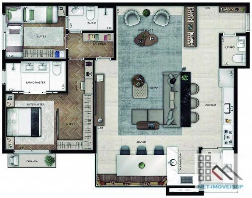 Apartamento, 2 quartos, 118 m² - Foto 15