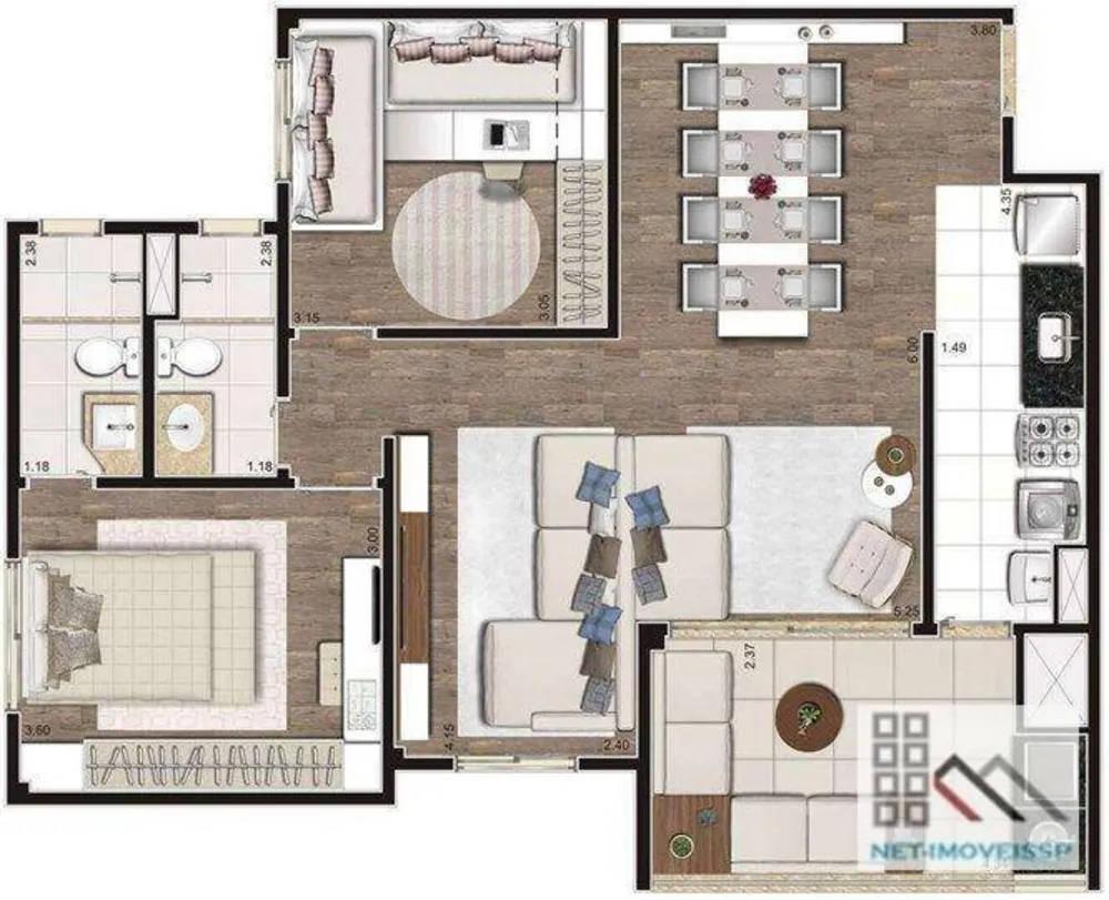 Apartamento, 3 quartos, 82 m² - Foto 9