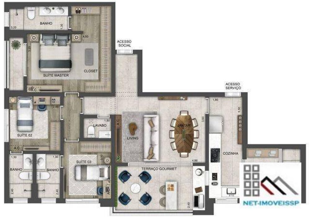 Apartamento à venda com 2 quartos, 80m² - Foto 19