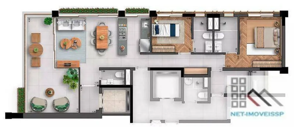 Apartamento, 2 quartos, 105 m² - Foto 15
