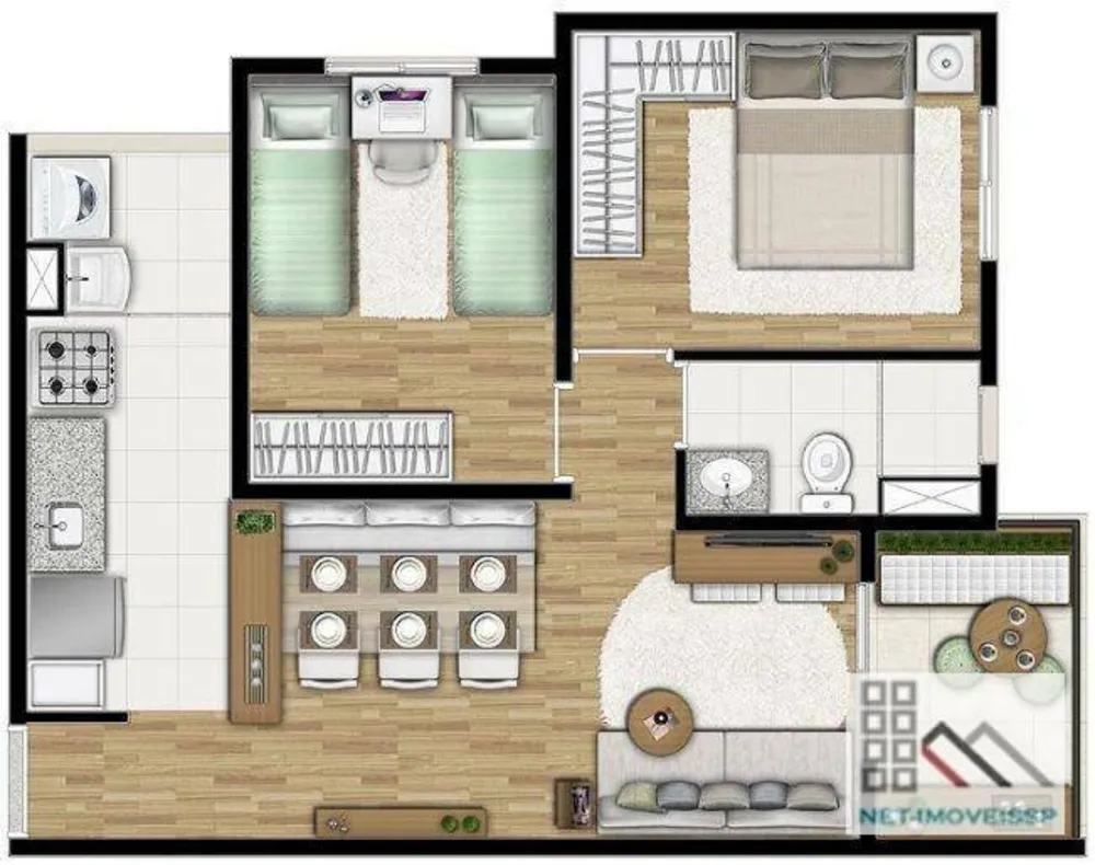 Apartamento, 2 quartos, 50 m² - Foto 8
