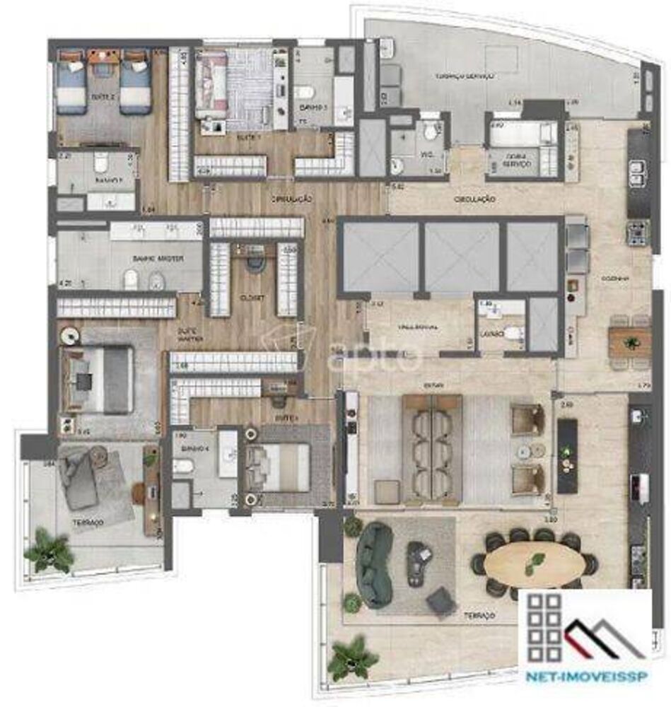 Apartamento, 4 quartos, 276 m² - Foto 19