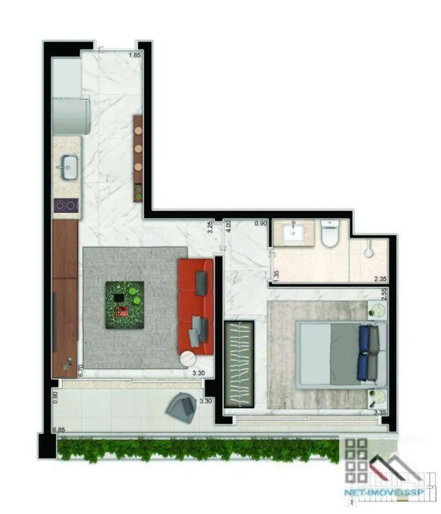 Apartamento, 1 quarto, 40 m² - Foto 14